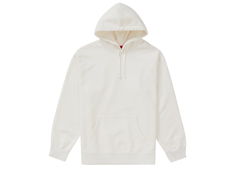 Supreme Rhinestone Script Hooded Sweatshirt White
