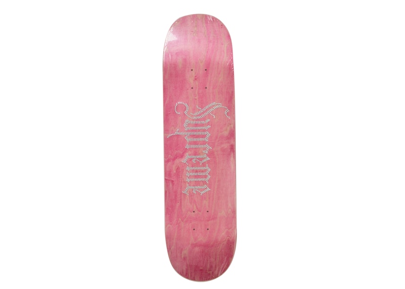 Supreme Rhinestone Skateboard Deck Pink