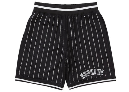 Supreme Rhinestone Stripe Basketball Short Black