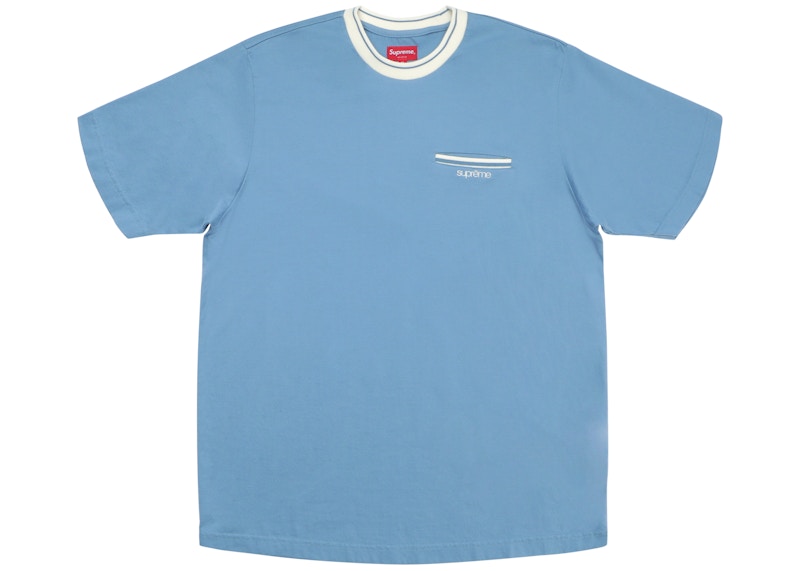 Supreme Ribbed Pocket Tee Slate
