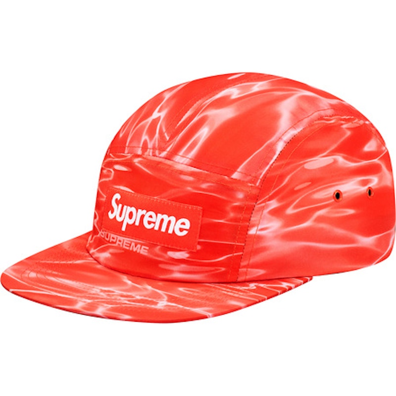 Supreme Ripple Camp Cap Red