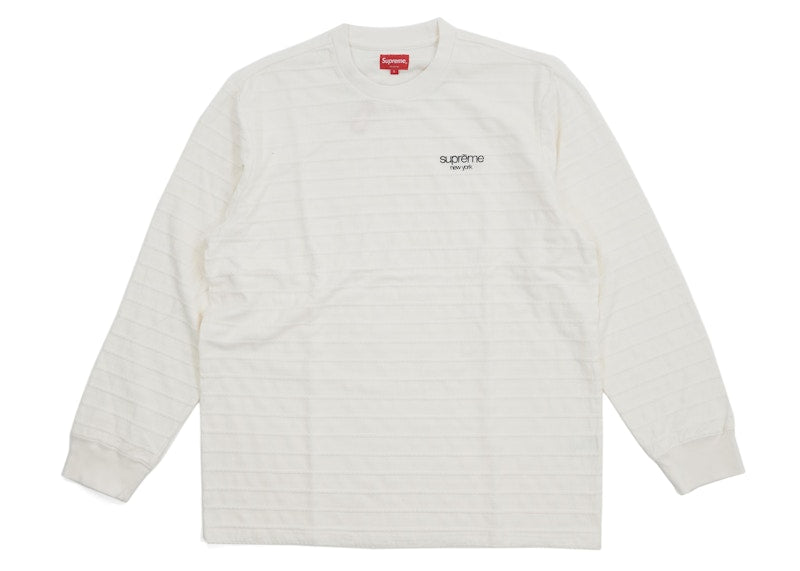 Supreme Rope Stripe L/S Top OffWhite