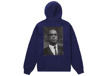 Supreme Roy DeCarava Malcolm X Hooded Sweatshirt Washed Navy