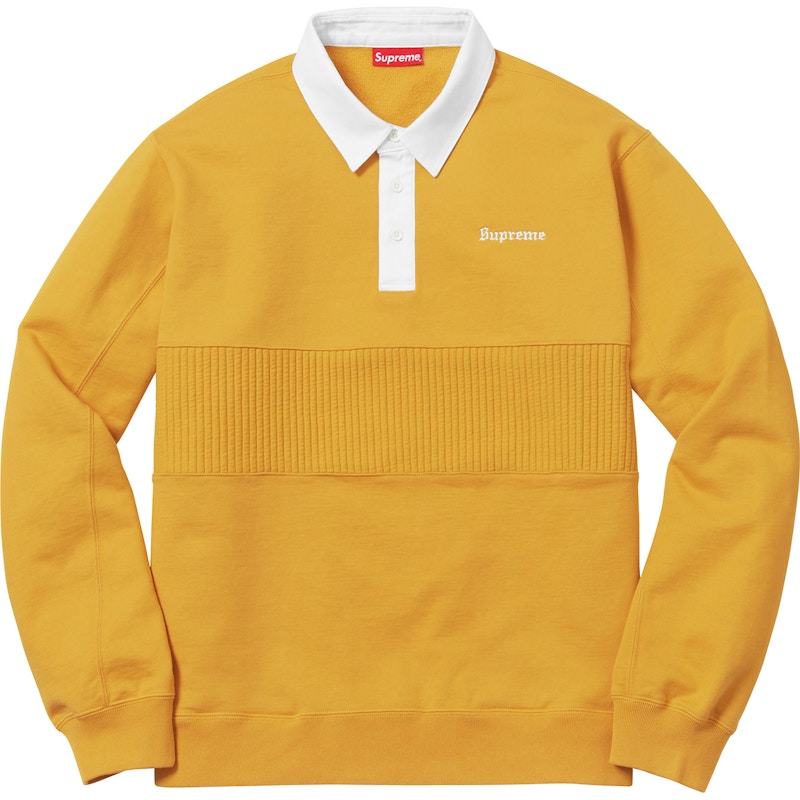 Supreme Rugby Sweatshirt Mustard