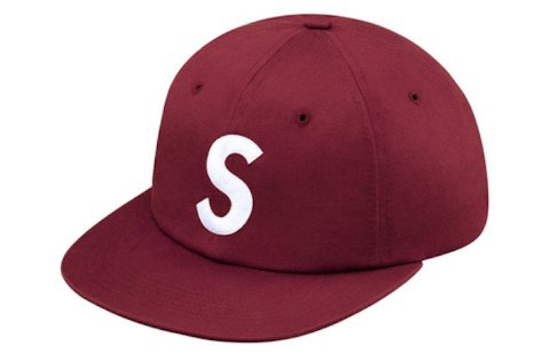 Supreme S Logo 6 Panel Burgundy