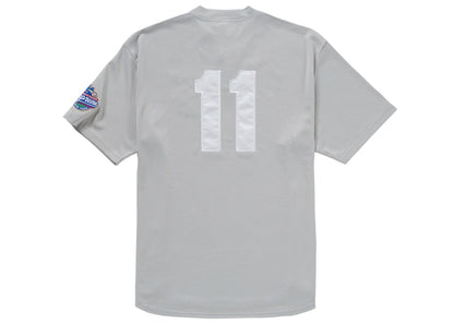 Supreme S Logo Baseball Henley Grey