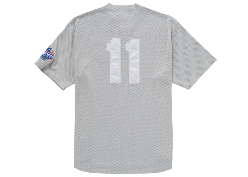 Supreme S Logo Baseball Henley Grey
