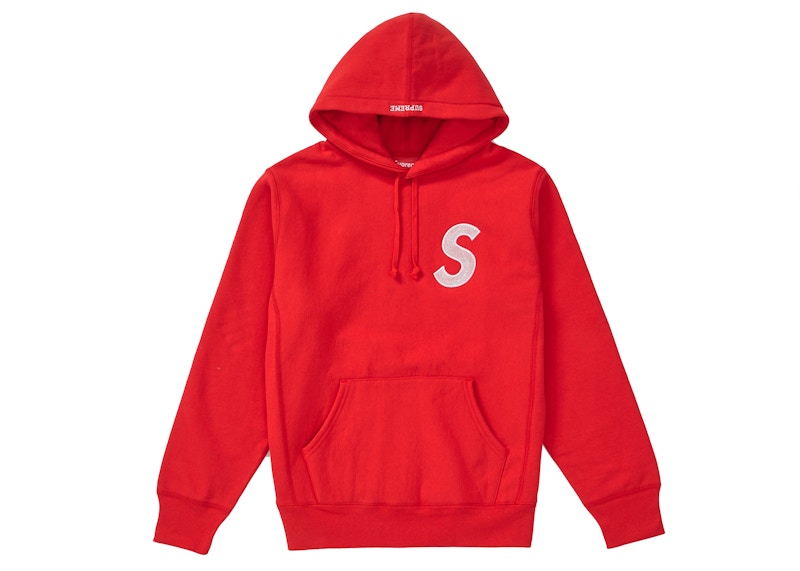 Supreme S Logo Hooded Sweatshirt (FW18) Red