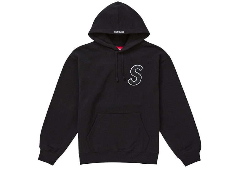 Supreme S Logo Hooded Sweatshirt (SS25) Black