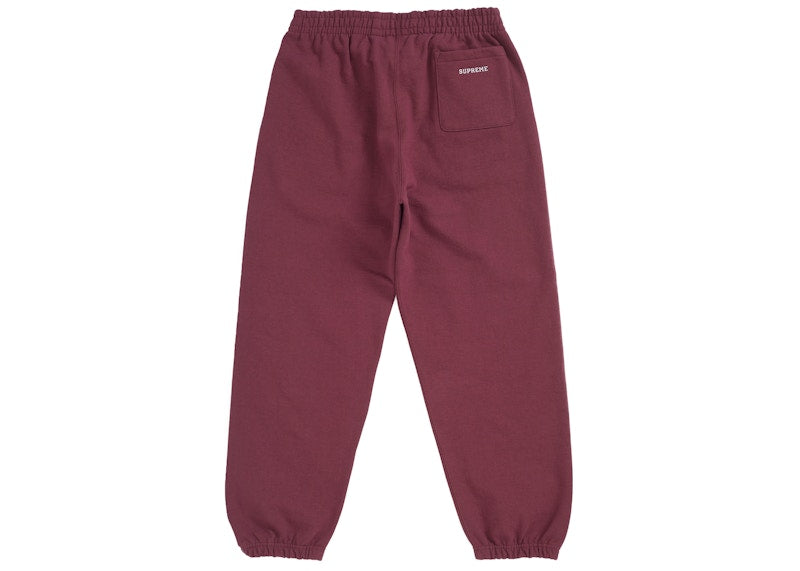 Supreme S Logo Sweatpant (FW24) Maroon