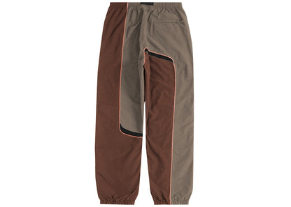 Supreme S Paneled Belted Track Pant Brown