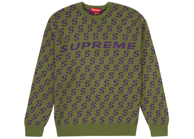 Supreme S Repeat Sweater Olive