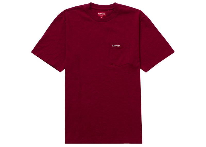 Supreme S/S Pocket Tee (FW22) Cardinal