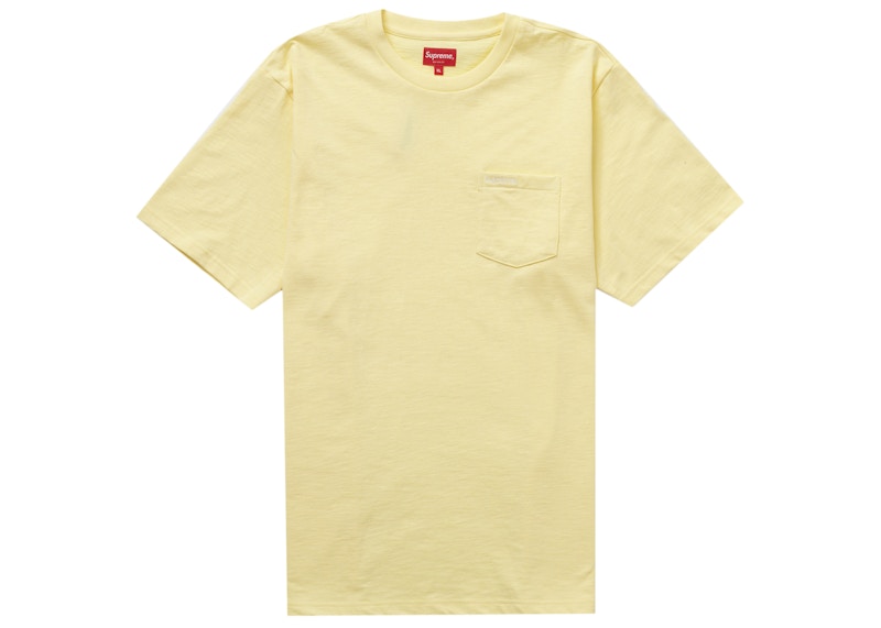 Supreme S/S Pocket Tee (FW22) Pale Yellow