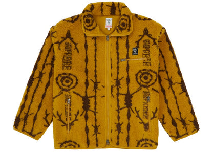 Supreme SOUTH2 WEST8 Fleece Jacket Mustard