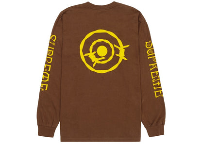 Supreme SOUTH2 WEST8 L/S Pocket Tee Brown