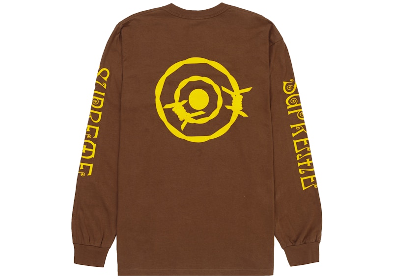 Supreme SOUTH2 WEST8 L/S Pocket Tee Brown