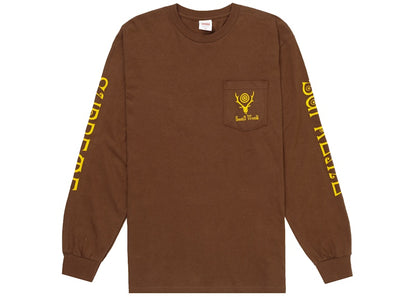 Supreme SOUTH2 WEST8 L/S Pocket Tee Brown