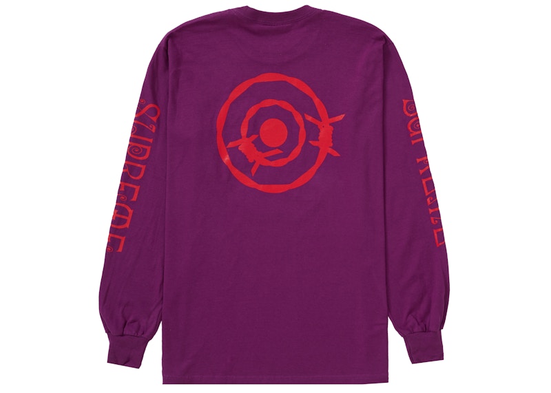 Supreme SOUTH2 WEST8 L/S Pocket Tee Purple