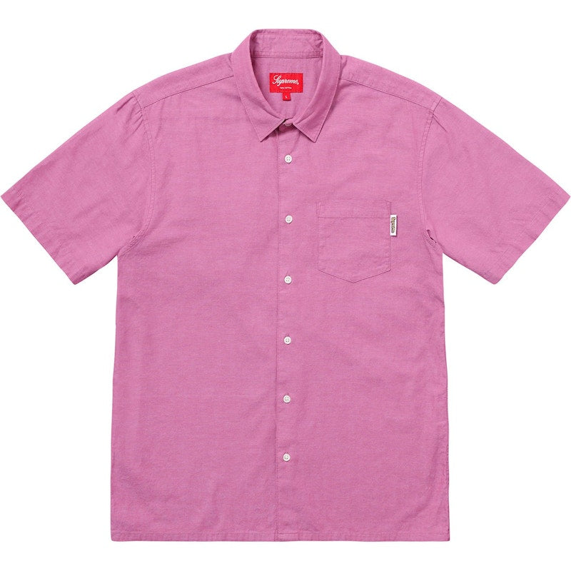 Supreme S/S Oxford Shirt Pink