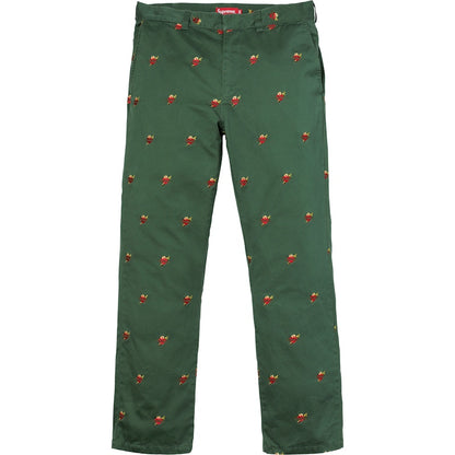 Supreme Sacred Hearts Work Pant Dark Green