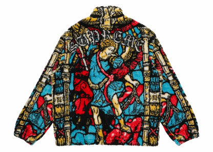 Supreme Saint Michael Fleece Jacket White