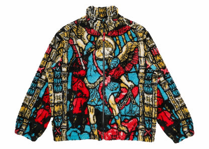 Supreme Saint Michael Fleece Jacket White