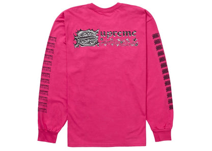 Supreme Saint Sebastian L/S Tee Pink