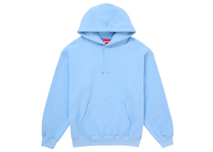 Supreme Satin Applique Hooded Sweatshirt (FW24) Light Blue