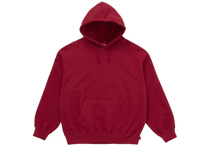 Supreme Satin Appliqué Hooded Sweatshirt (FW25) Red