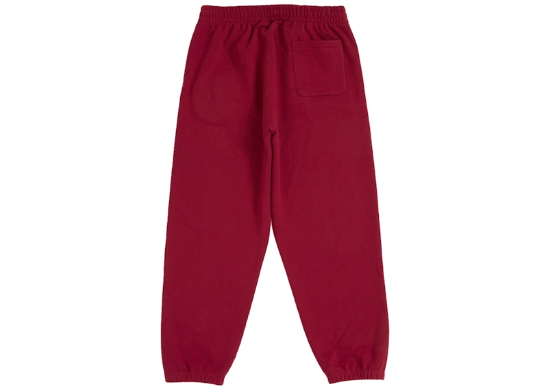 Supreme Satin Appliqué Sweatpant (FW25) Red