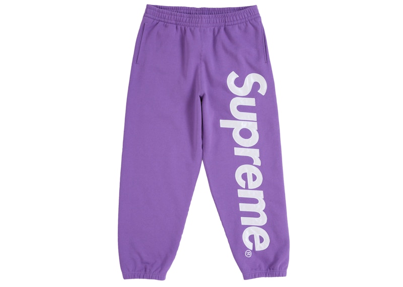 Supreme Satin Appliqué Sweatpant (FW25) Violet
