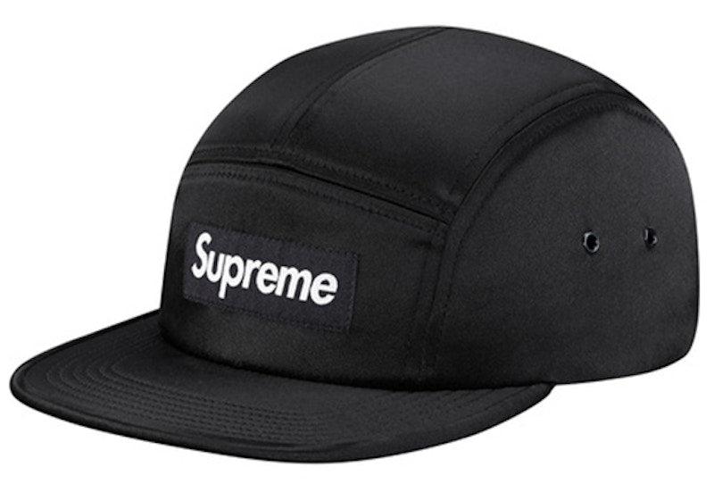 Supreme Satin Camp Cap Black