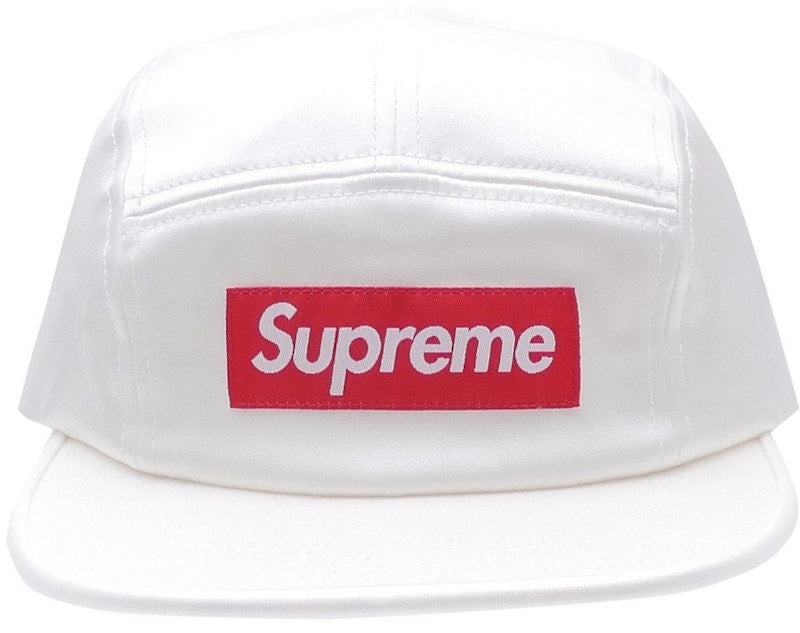 Supreme Satin Camp Cap White