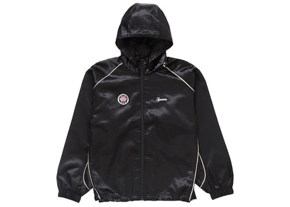 Supreme Satin Hooded Track Jacket Black