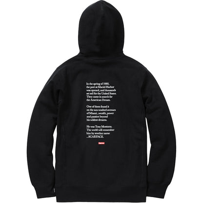 Supreme Scarface Friend Hooded Sweatshirt Black