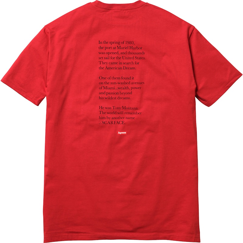 Supreme Scarface Friend Tee Red