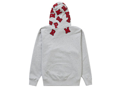 Supreme Scattered Appliqué Hooded Sweatshirt Heather Grey
