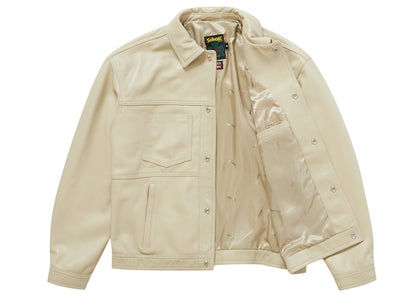 Supreme Schott Leather Work Jacket Tan