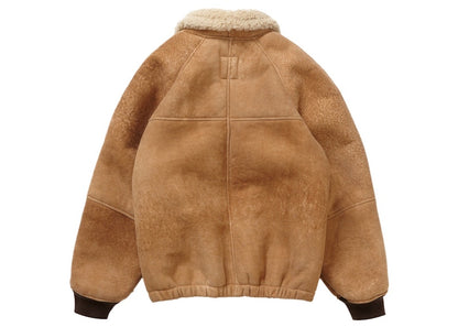 Supreme Schott Shearling Bomber Jacket Brown