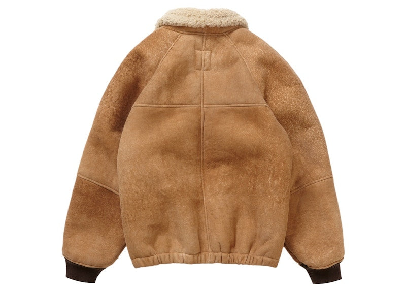 Supreme Schott Shearling Bomber Jacket Brown