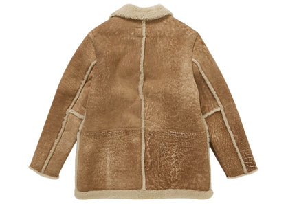 Supreme Schott Shearling Coat Tan