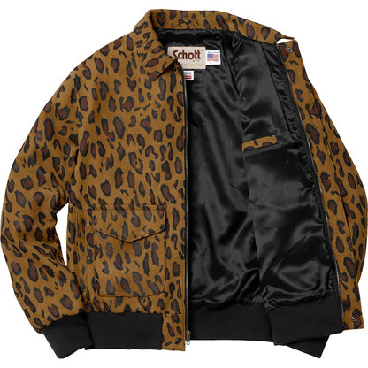 Supreme Schott Suede A-2 Cheetah