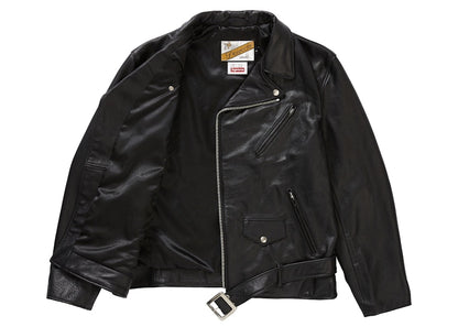 Supreme Schott The Crow Perfecto Leather Jacket Black
