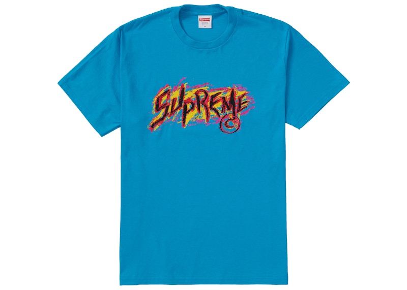 Supreme Scratch Tee Bright Blue