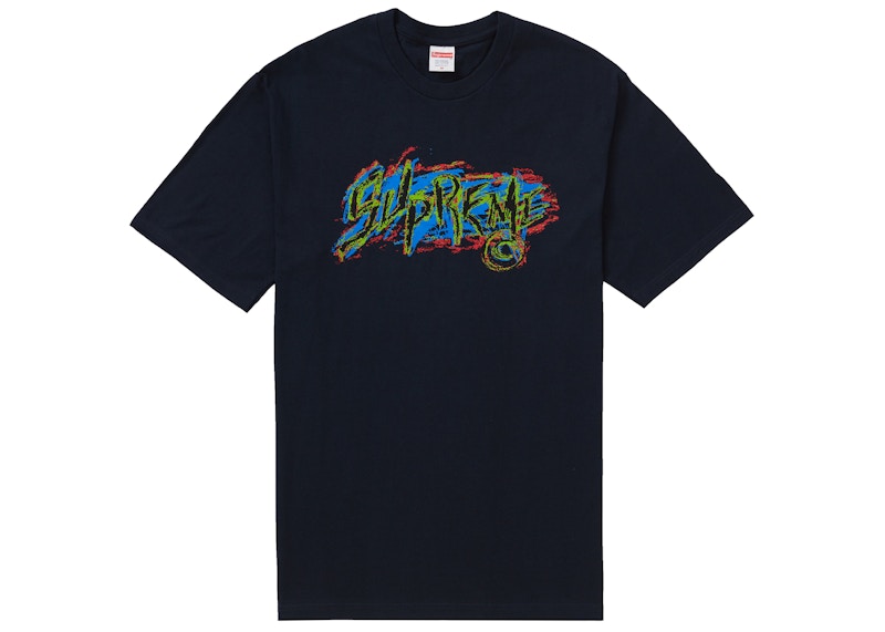 Supreme Scratch Tee Navy