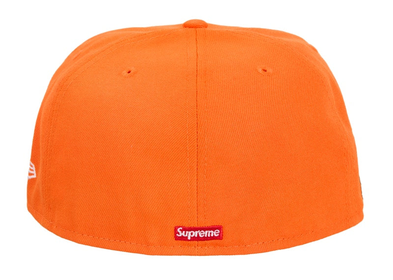 Supreme Screw Ball S Logo New Era 59Fifty Fitted Hat Orange
