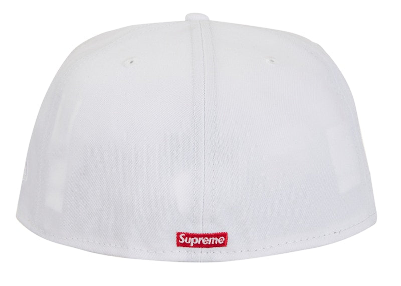Supreme Screw Ball S Logo New Era 59Fifty Fitted Hat White
