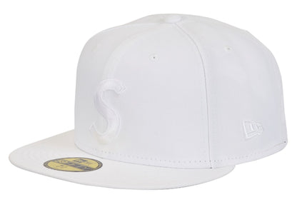 Supreme Screw Ball S Logo New Era 59Fifty Fitted Hat White