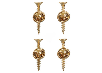 Supreme Screw Pin (Set of 4) Gold